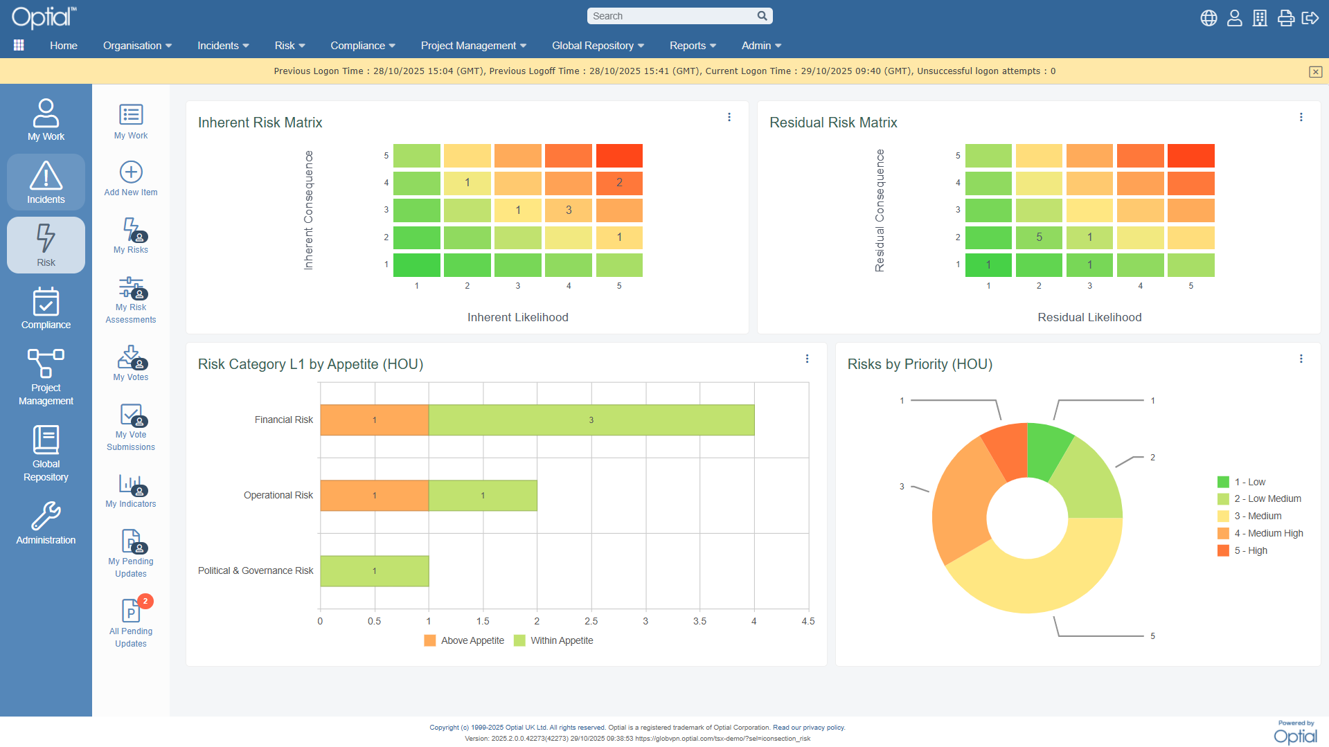 screenshot of Optial SmartStart